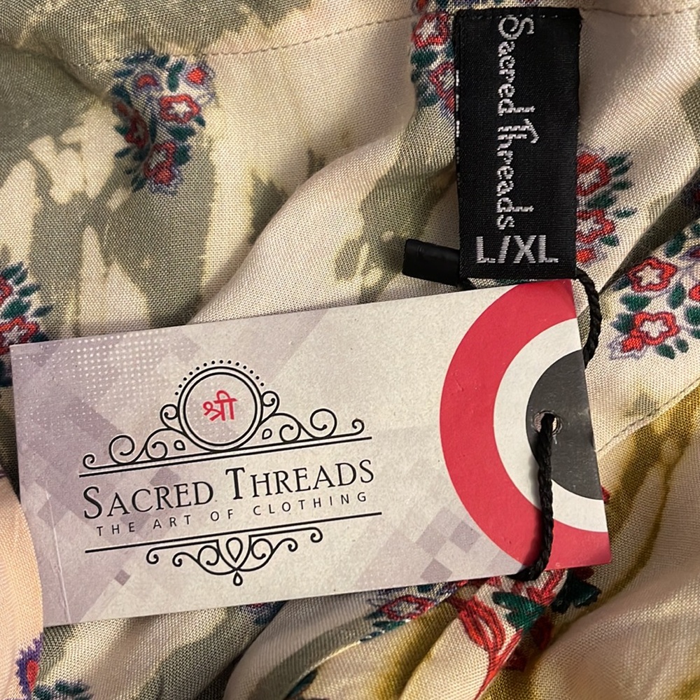 Sacred Threads Multicolor Bohemian Maxi Dress - image 3